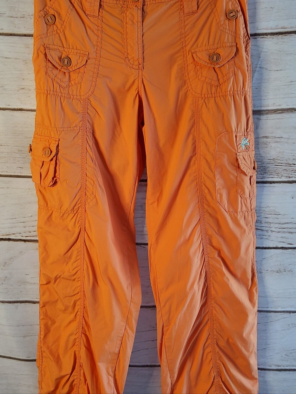 Vintage Orange Cargo Track Pants - Juniors 13